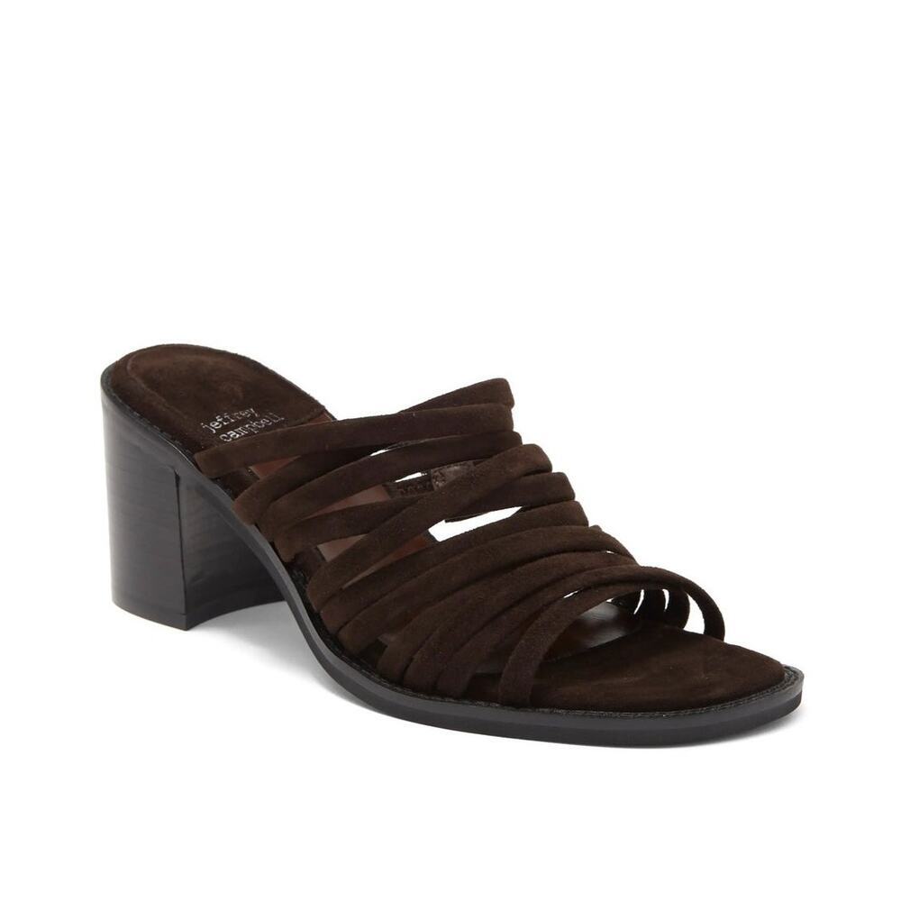 New Jeffrey Campbell Intertwine Sandal in Brown Suede Women's Size 8.5